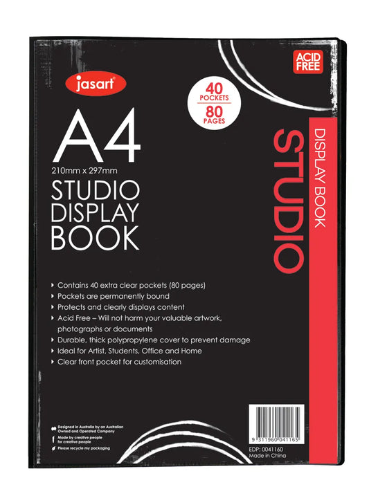 Jasart Studio Display Book A4 40 Pockets