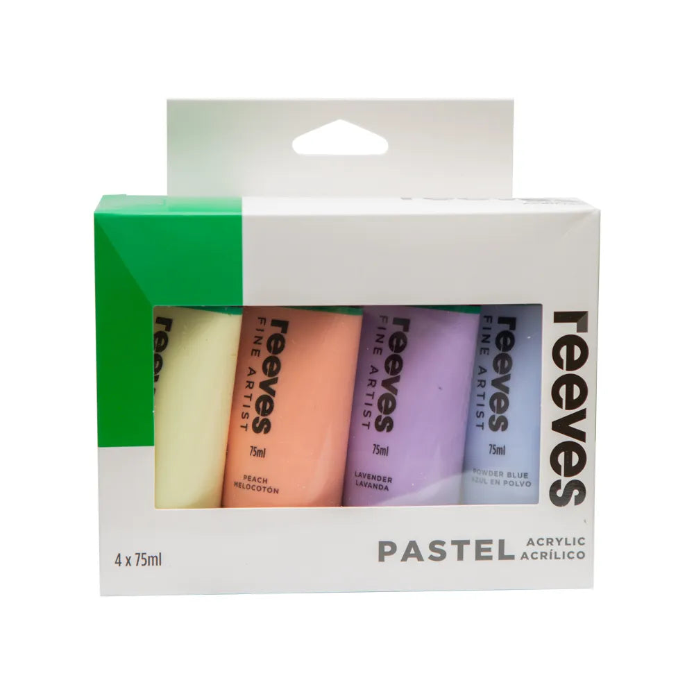 Reeves Acrylic 75ml Pastel Set 4