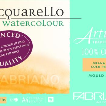 Fabriano Artistico W/C Pad 300gsm C/P A4