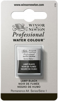 Winsor & Newton Artists' W/C Half Pan Lamp Black