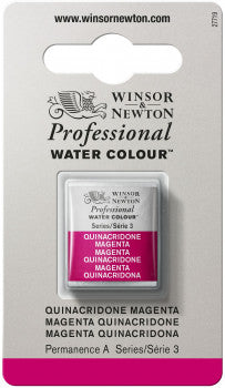 Winsor & Newton Artists' W/C Half Pan Quinacridone Magenta