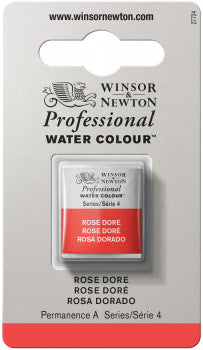 Winsor & Newton Artists' W/C Half Pan Rose Dore