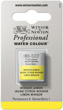 Winsor & Newton Artists' W/C Half Pan Winsor Lemon