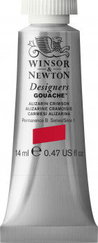 Winsor & Newton Designers Gouache 14ml Alizarin Crimson
