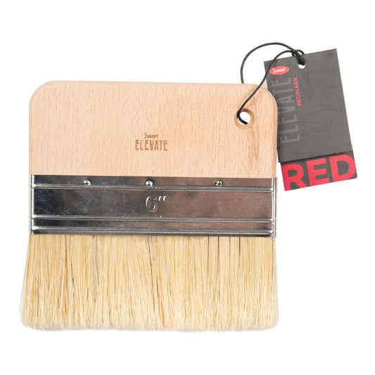 Jasart Elevate Red Hog Paddle Brush Flat 6"