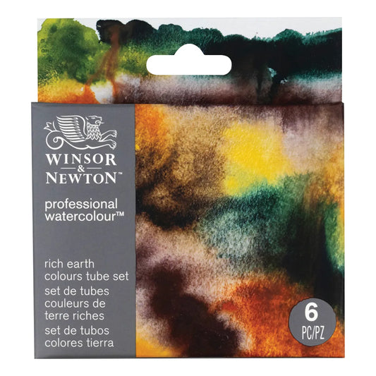 Winsor & Newton Professional Watercolour 6 x 5ml Rich Earth Set
