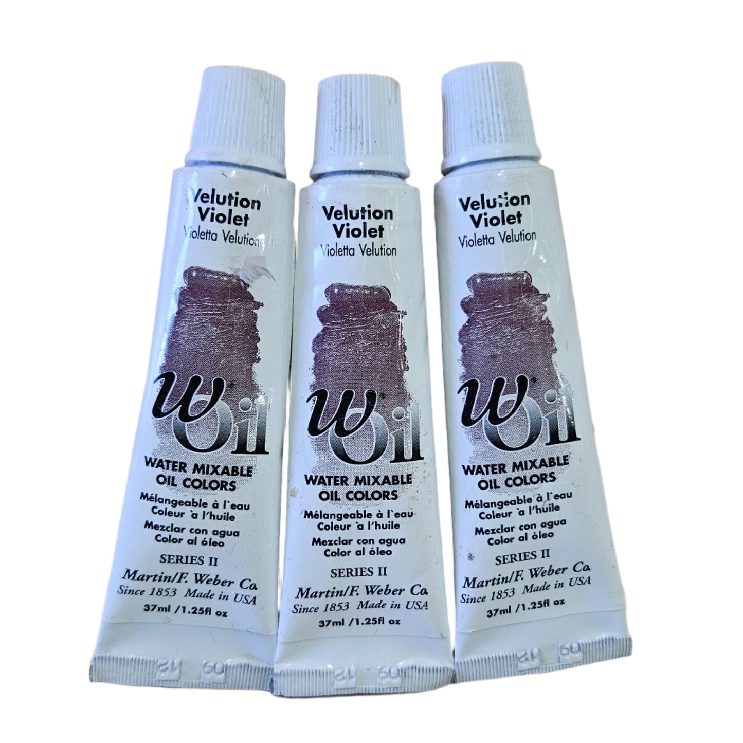 W Oil Water Mixable 37ml Velution Violet SALE BUNDLE 3 x Tubes Bundle