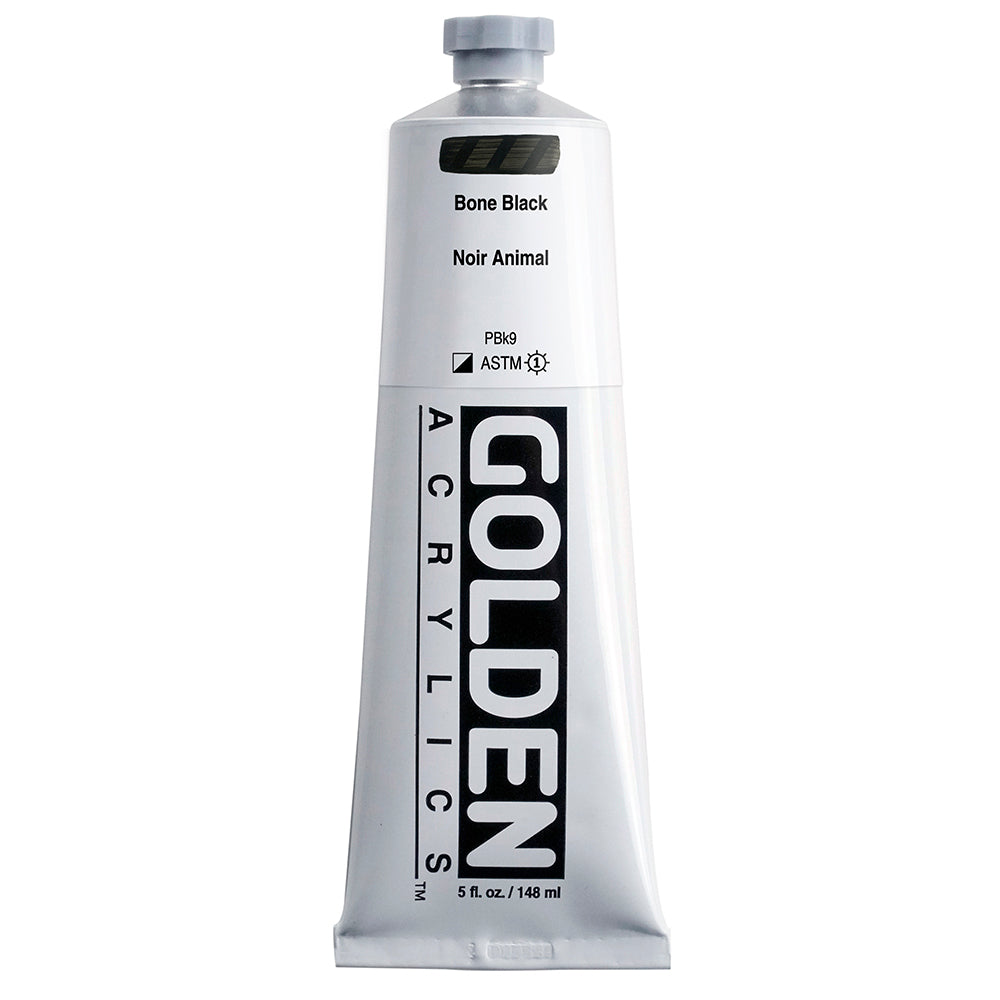 Golden Heavy Body Acrylic 148ml Bone Black