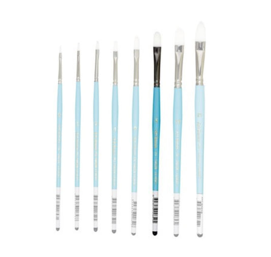 114F Art Basics Series Taklon Filbert Size 8