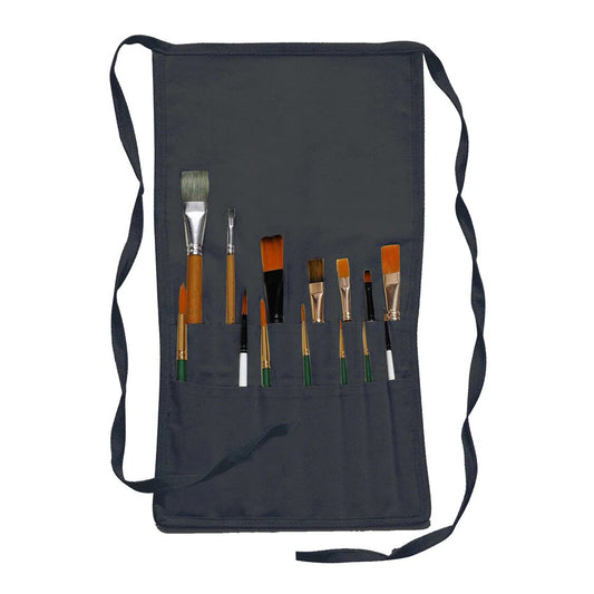 Brush Empty Waist Apron Canvas 10 x 18' - Grey