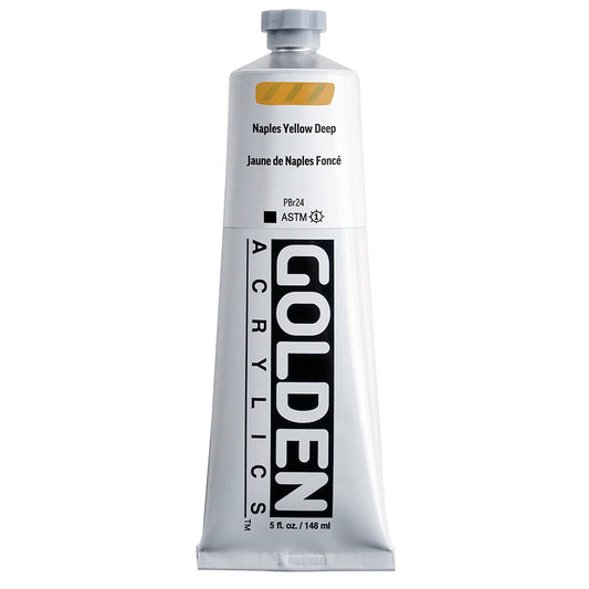 Golden Heavy Body Acrylic 148ml Naples Yellow Deep