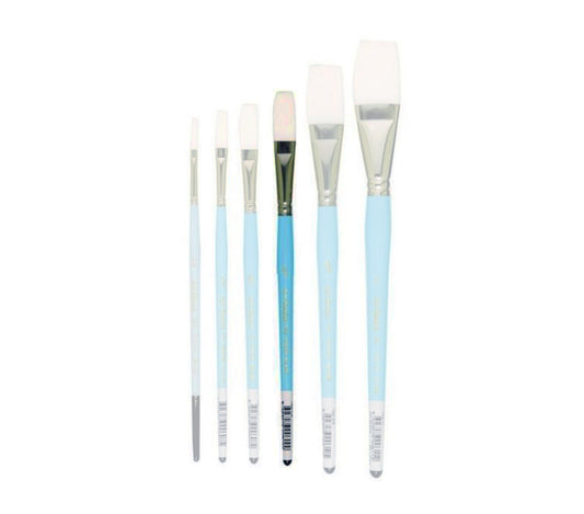 122B Art Basics Series Taklon Long Flat Size 1/2"