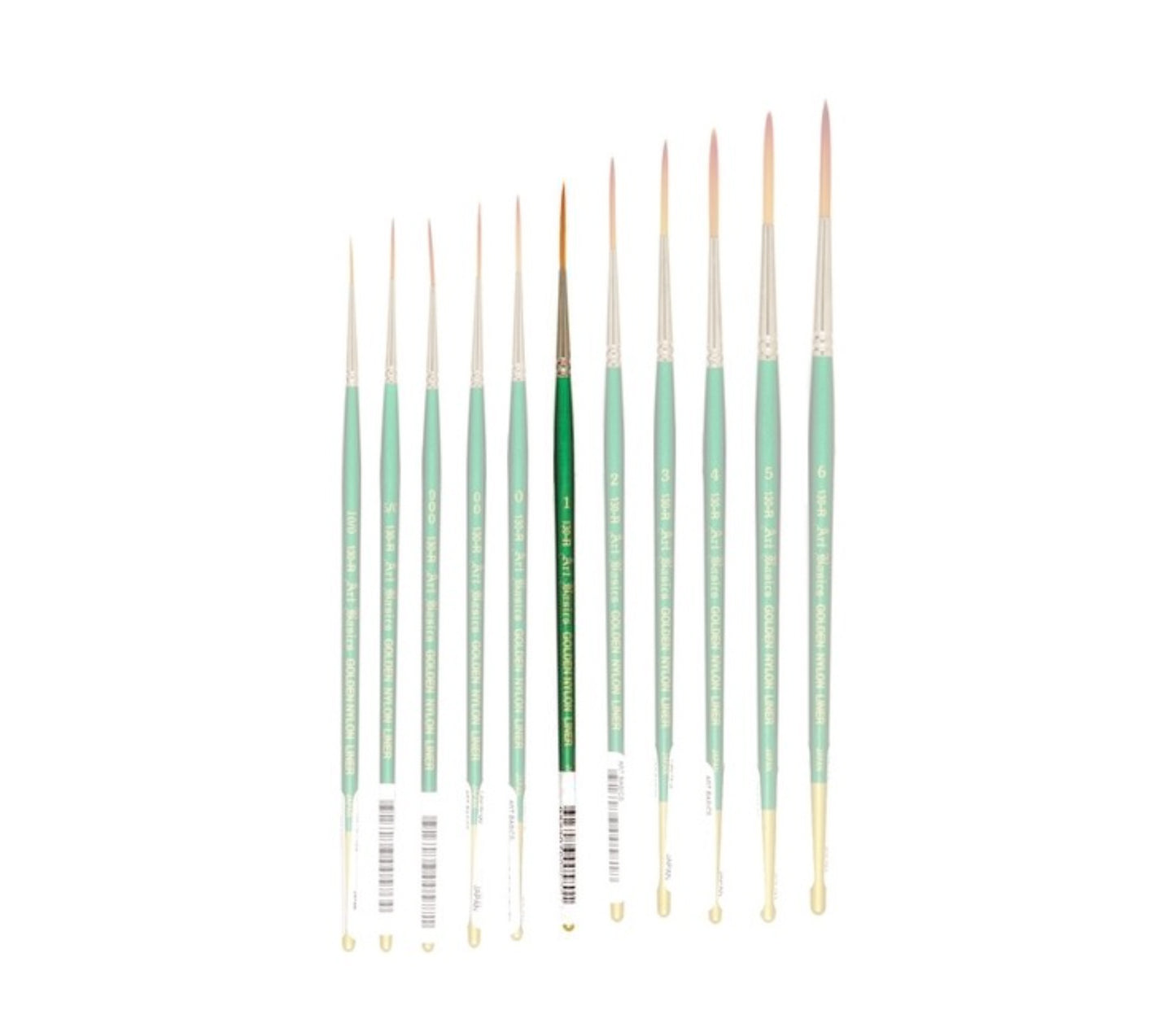130R Art Basics Golden Nylon Rigger Watercolour Size 1