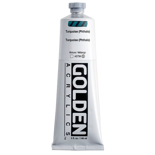Golden Heavy Body Acrylic 148ml Turquoise (Phthalo)