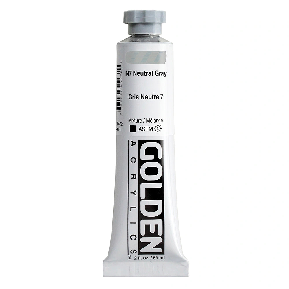 Golden Heavy Body Acrylic 59ml N7 Neutral Gray