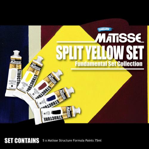 Matisse Structure Split Yellow Set 5 x 75ml