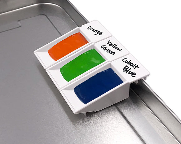 Mungyo Glass Paint Palette Pans 6 Pack