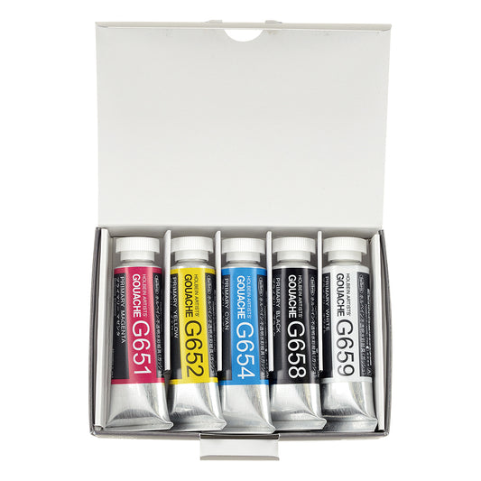 Holbein Artists' Designer Gouache Set 5 x 15ml Primary Set G741