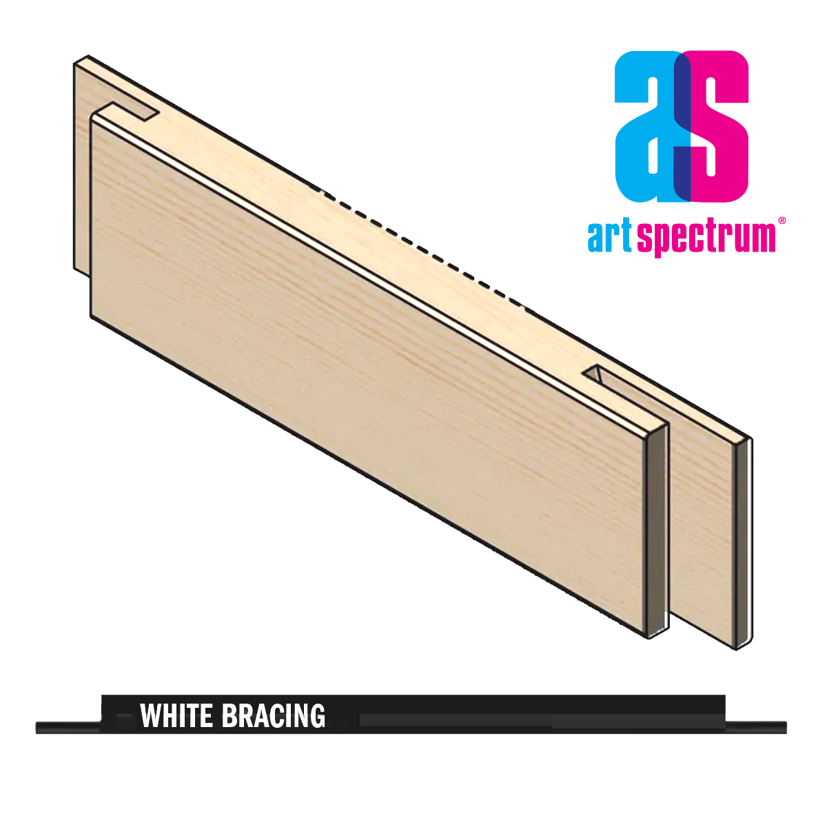 HD White Single Bracing 28" (711mm) Piece