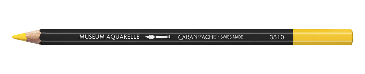 Caran d'Ache Museum Aquarelle Artist Watersoluble Pencil 010 Yellow