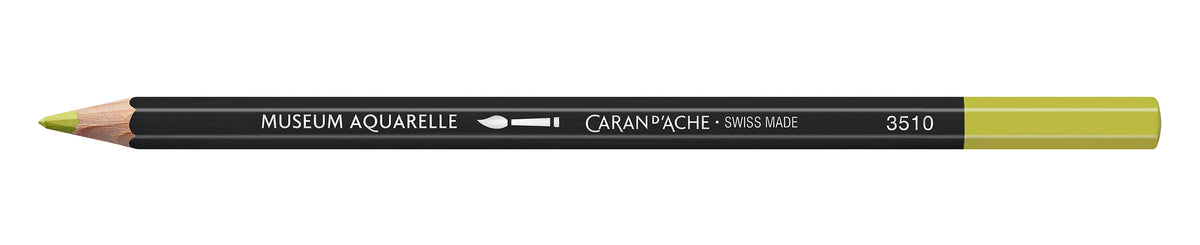 Caran d'Ache Museum Aquarelle Artist Watersoluble Pencil 015 Olive Yellow