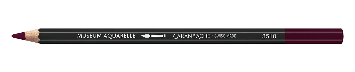 Caran d'Ache Museum Aquarelle Artist Watersoluble Pencil 106 Dark Plum