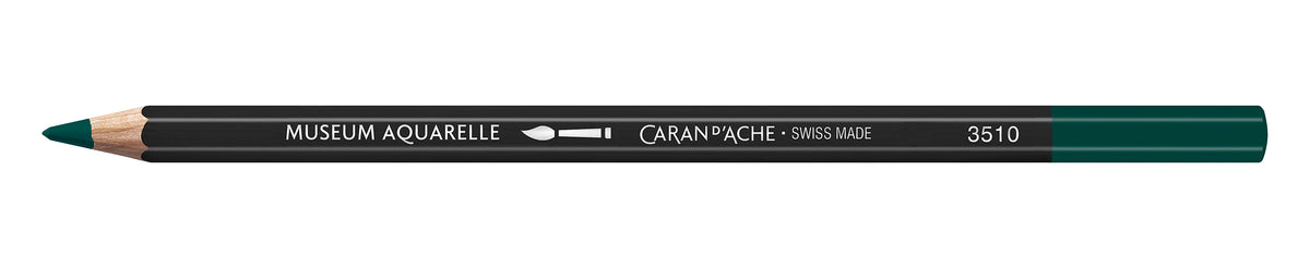 Caran d'Ache Museum Aquarelle Artist Watersoluble Pencil 739 Dark Sap Green