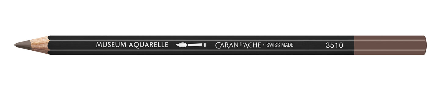 Caran d'Ache Museum Aquarelle Pencil 906 Sepia 50%