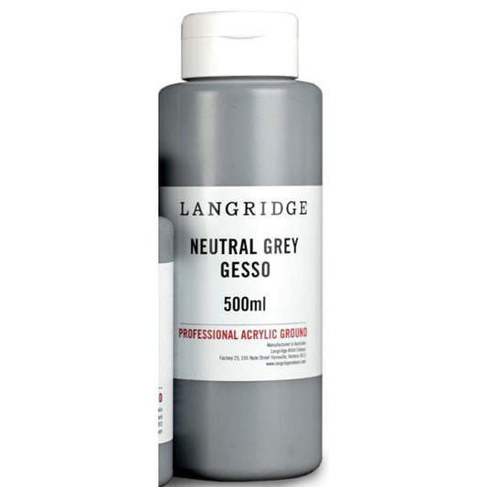 Langridge Neutral Grey Gesso 500ml
