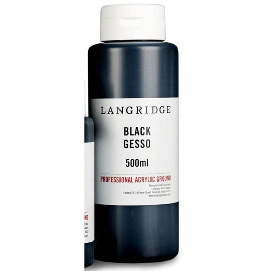 Langridge Black Gesso 500ml