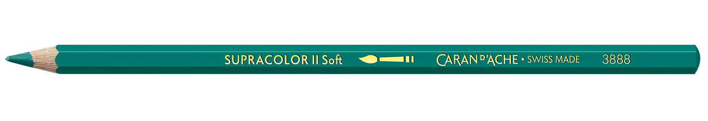 Caran d'Ache Supracolor Soft Watersoluble Pencil 190 Greenish Blue