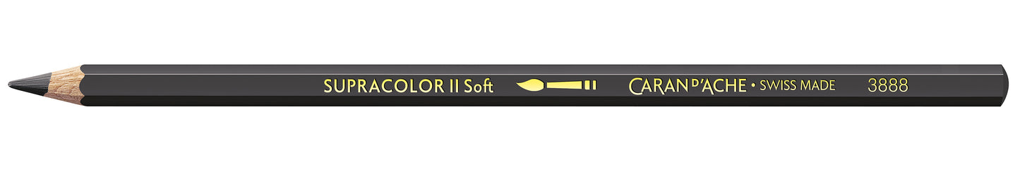Caran d'Ache Supracolor Soft Watersoluble Pencil 409 Charcoal Grey