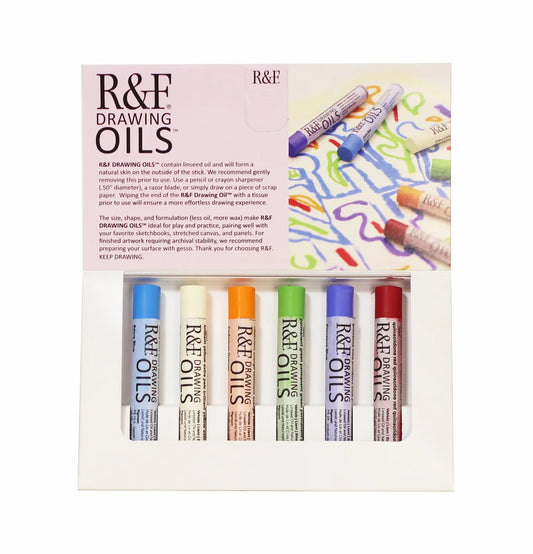 R&F Drawing Oils 12ml Set 6 Modern