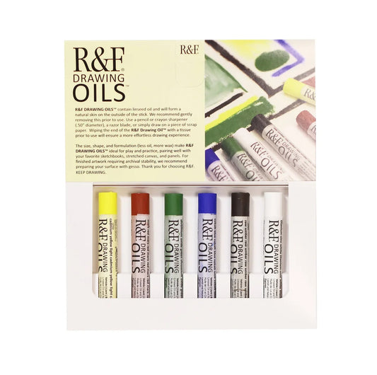 R&F Drawing Oils 12ml Set 6 Introductory