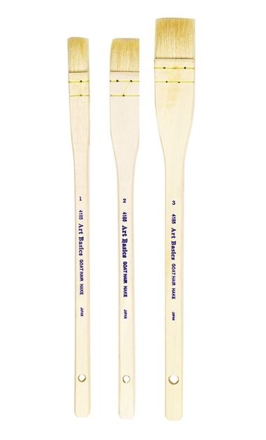 4185 Art Basics Goat Hair Hake Brush 50mm Width 2" Size 5