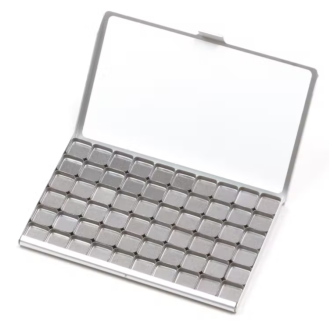 Art Toolkit Folio Palette with 60 Mini Pans - Silver
