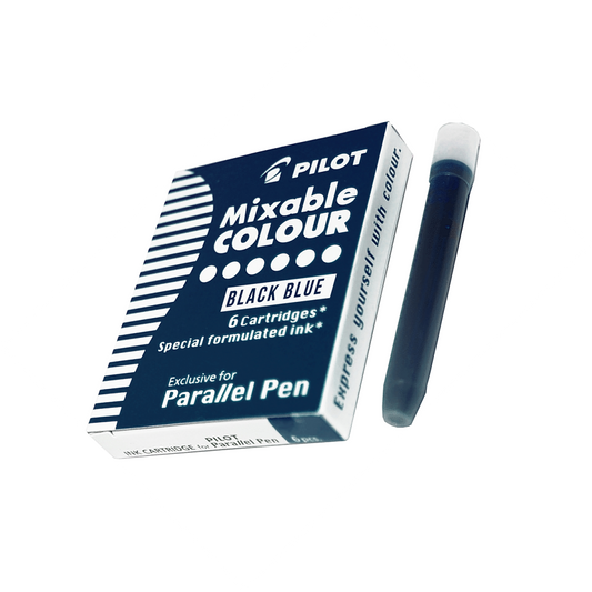 Pilot Parallel Pen Cartridge Pkt 6 Blue Black SALE