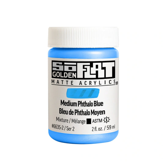 Golden SoFlat 59ml Medium Phthalo Blue