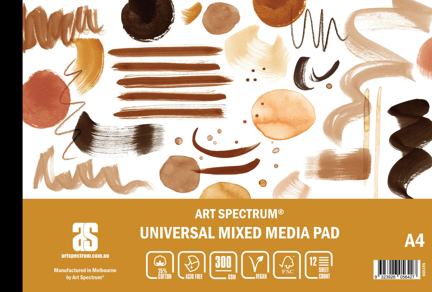Art Spectrum Universal Mixed Media Pad 300gsm A4 12 Sheets