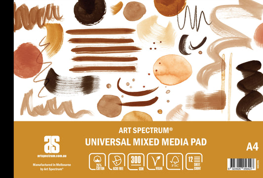 Art Spectrum Universal Mixed Media Pad 300gsm A4 12 Sheets