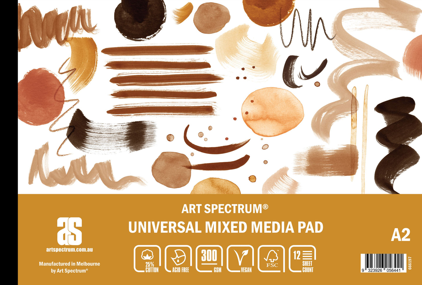 Art Spectrum Universal Mixed Media Pad 300gsm A2 12 Sheets