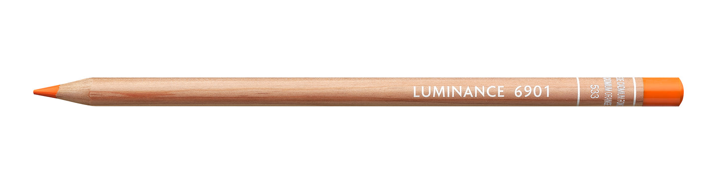 Caran d'Ache Luminance Pencil 533 Dark Cadmium Orange