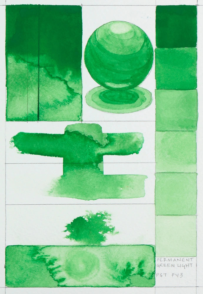 Qor Modern Watercolor 11ml Permanent Green Light