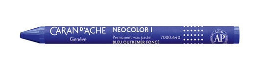 Caran d'Ache Neocolor I Wax Oil Pastel 640 Dark Ultramarine