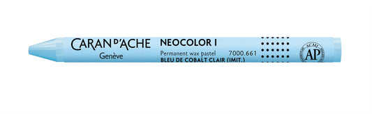 Caran d'Ache Neocolor I Wax Oil Pastel 661 Light Cobalt Blue