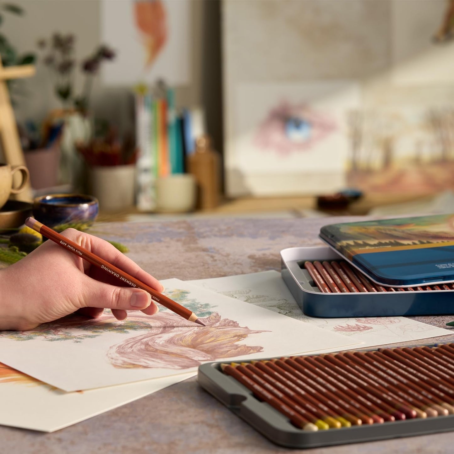 Derwent Drawing Pencils Tin 72