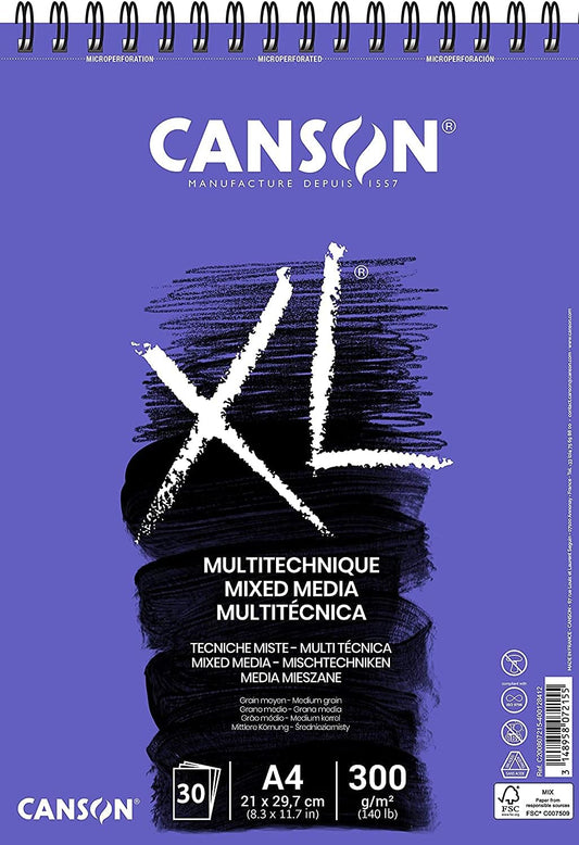 Canson XL Mixed Media Pad A4 300gsm