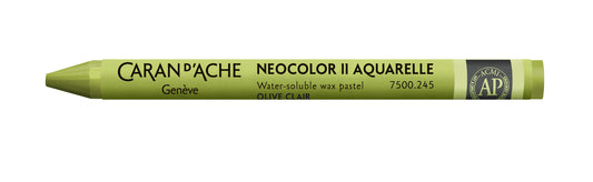 Caran d'Ache Neocolor II Water-Soluble Wax Pastel 245 Light Olive