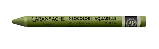 Caran d'Ache Neocolor II Water-Soluble Wax Pastel 249 Dark Olive