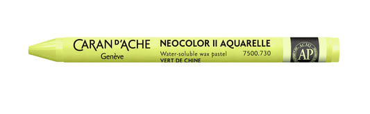 Caran d'Ache Neocolor II Water-Soluble Wax Pastel 730 Chinese Green